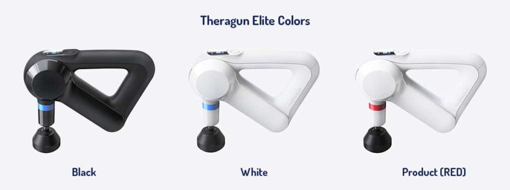 theragun elite nero bianco rosso